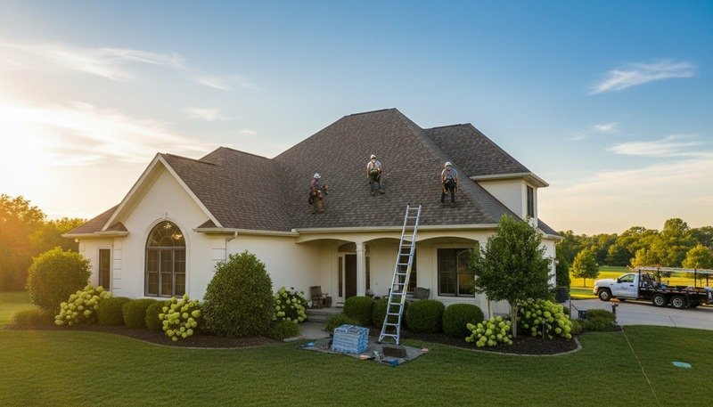 A freshly renovated home exterior